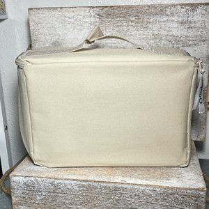 VTG Gerber Cooler Insulated Baby Food Bottle Zipper Bag Solid Tan 9x3.…